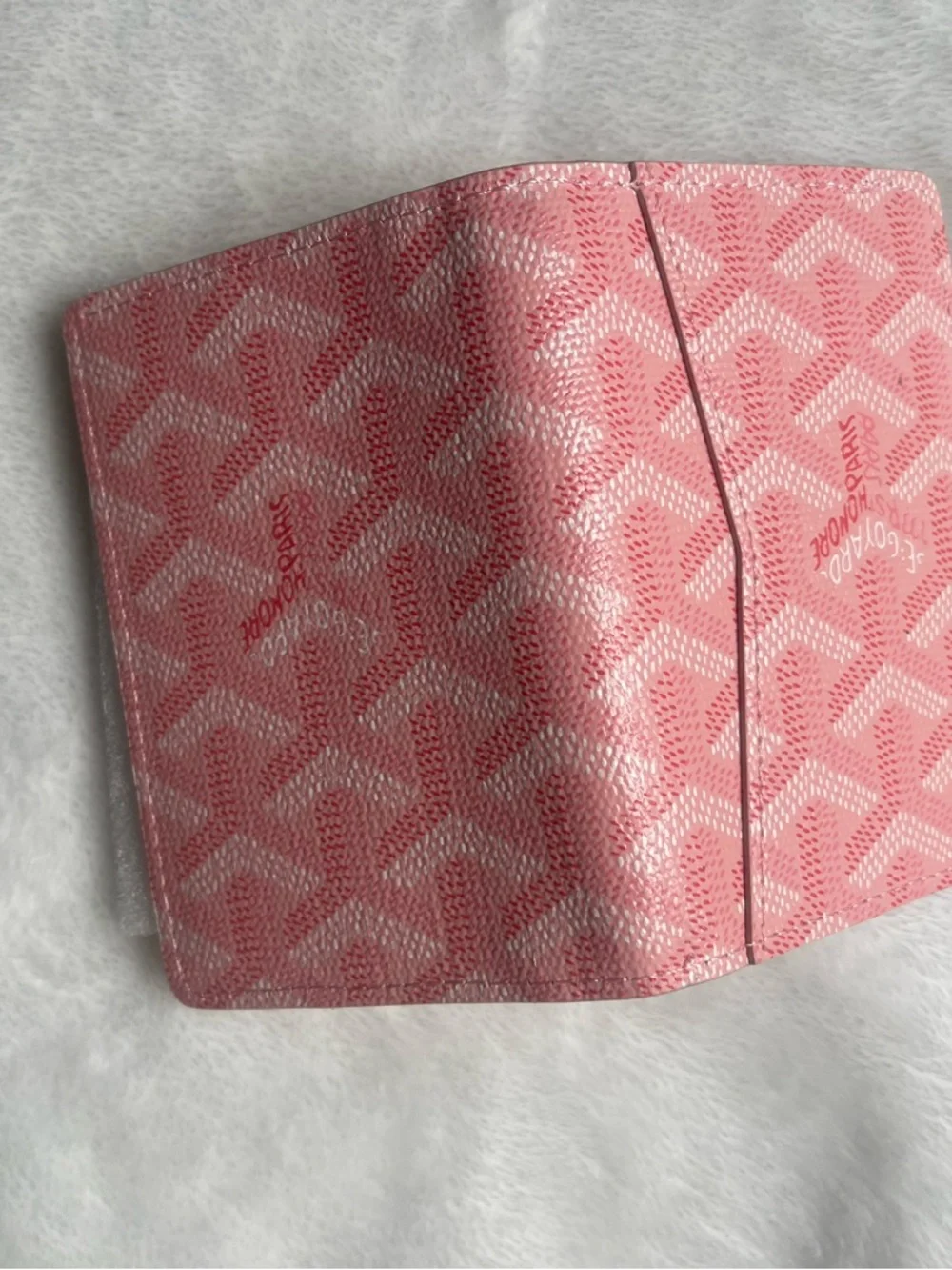 Pink Patterned Fold Wallet - Picture 4 of 4
